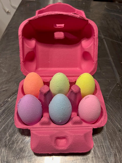 6 pack of easter bath bombs