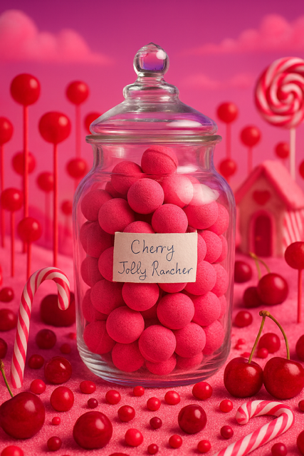 Mini Cherry Jolly Rancher Bath Bomb