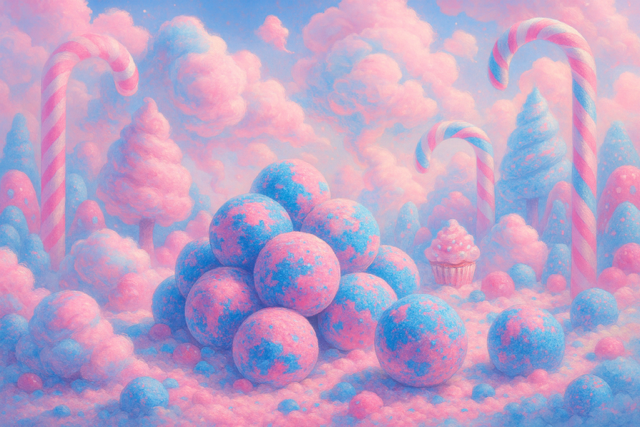 Mini Cotton Candy Bath Bomb