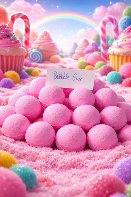 Bubble Gum Mini Bath bomb